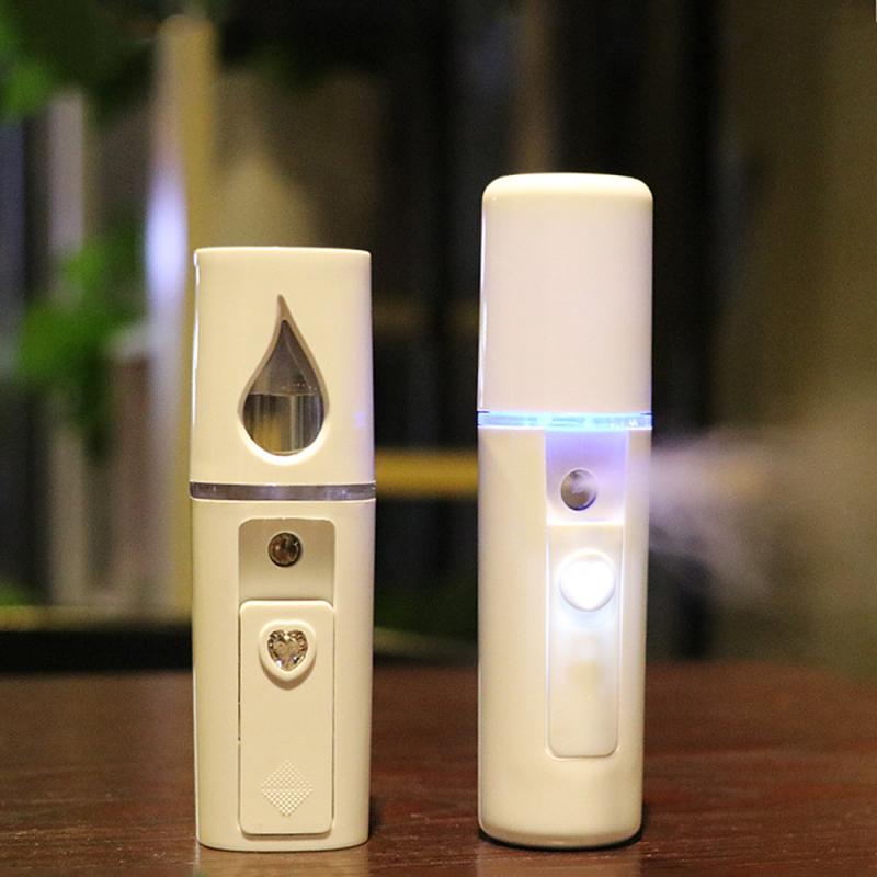 Mirror Beauty Steaming Face Spray Humidifier Nano Mister Measuring Skin Moisture Hydrating Instrument Facial Beauty Hydrating